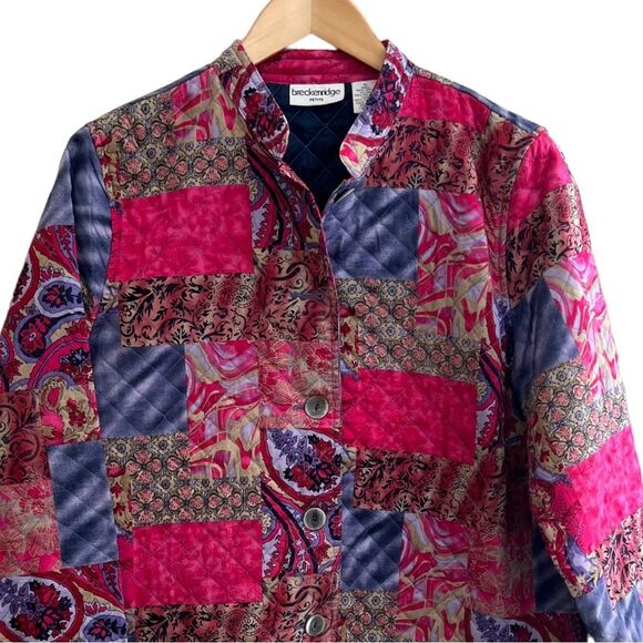 Breckenridge Quilted Patchwork Paisley Jacket
Pink Purple Women's PL Bright - Picture 11 of 11